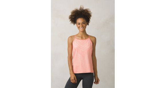 prAna Small Miracle Cami Shirt - Women's, Peach Synergy, Large, W11180337-PCSY-L