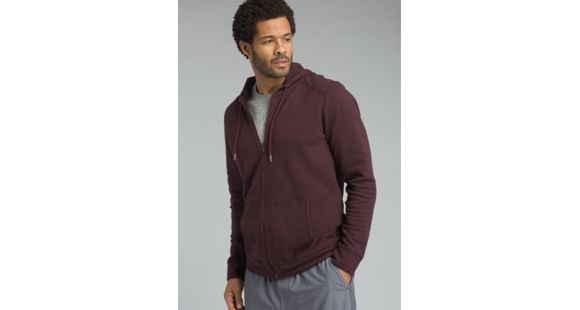 prAna Smith Full Zip Hoodie - Men's, Black Cherry, Medium, M21180472-BKCY-M
