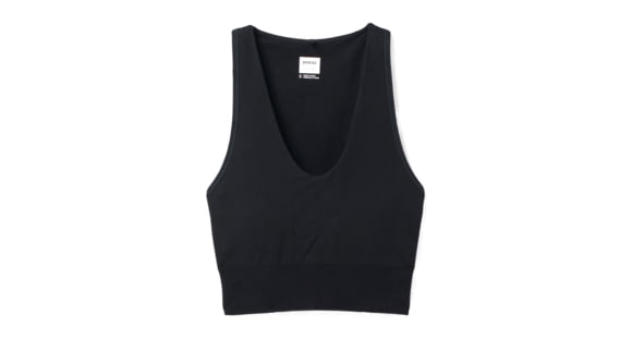 prAna Sopra Seamless Crop Top - Womens, Black, Extra Small, 1970341-001-XS