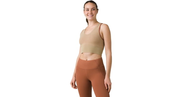 prAna Sopra Seamless Crop Top - Womens, Coastal Sage, S, 1970341-300-S