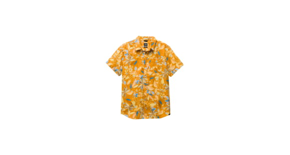 prAna Stimmersee Shirt Slim Fit - Men's, Ochre Star Floral, M, 1970111-800-SL-M