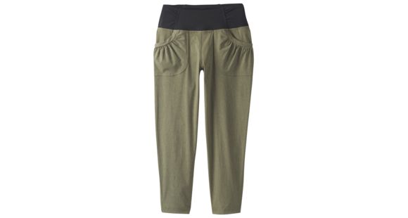 prAna Summit Capri - Women's, Cargo Green Heather, Small, W41190932 -319-S