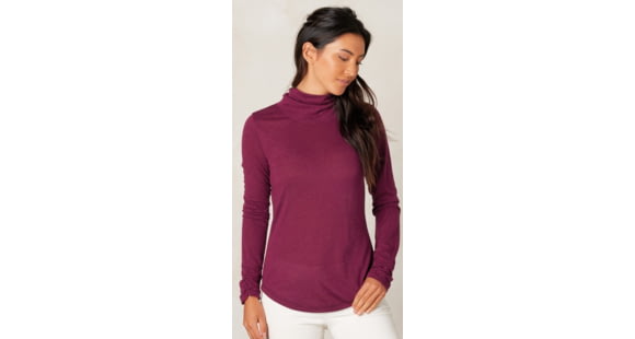 prAna Taryn Turtleneck-Black Plum-X-Small