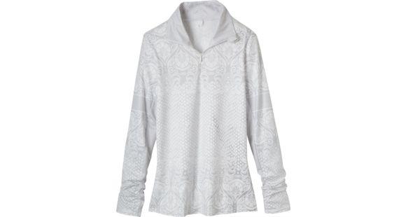 prAna Tatiana 1/2 Zip Shirt - Women's-White-Small
