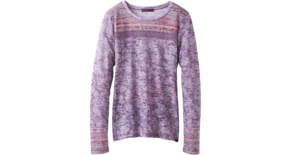 prAna Tilly Top Long Sleeve Shirt - Women's-Dark Plum Willow-Small