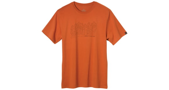 prAna Tree Line T - Men's-Monarch Orange-Medium