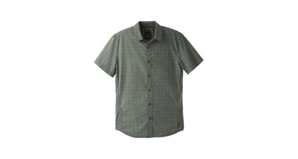 prAna Ulu Shirt - Men's, Nori Green Geo, Large, M11191480 -336-L