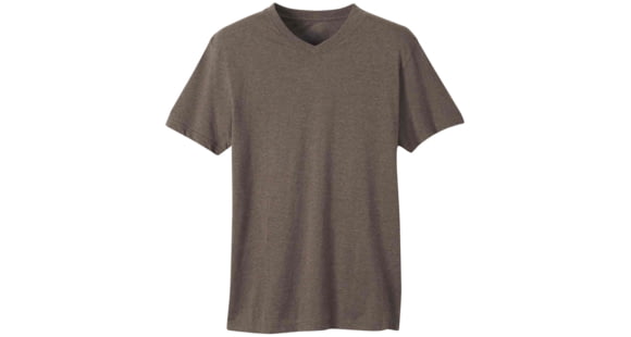 prAna V-Neck T-Shirt - Men's -Brown Heather-Small