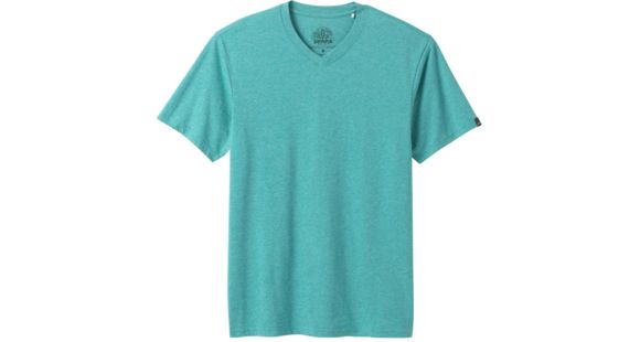 prAna V-Neck T-Shirt - Men's, Azurite Heather, Small, M1VNEK114-AZHT-S