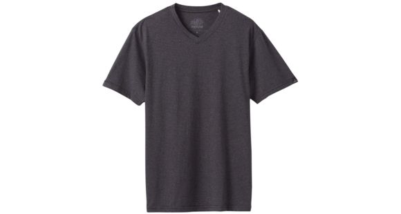 prAna V-Neck T-Shirt - Men's, Black Stripe, Large, M1VNEK114-BKST-L