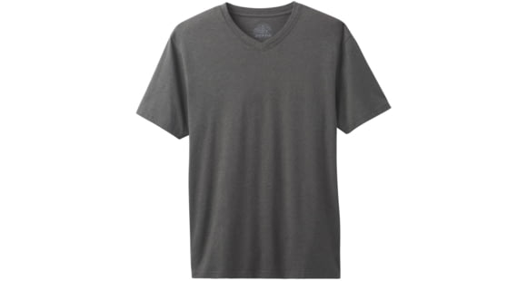 prAna V-Neck T-Shirt - Men's, Charcoal Heather, Small, M1VNEK114-CCHT-S