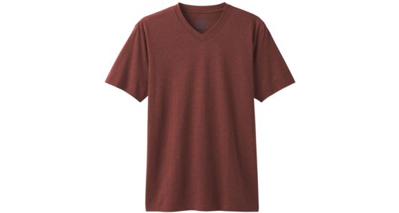 prAna V-Neck T-Shirt - Men's, Maple Heather, Small, M1VNEK114-MPHT-S