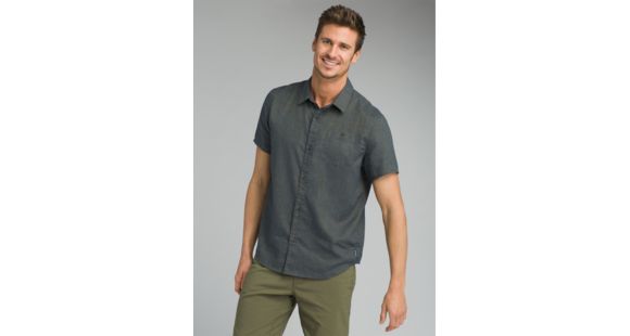 prAna Virtuoso Short Sleeve Shirt - Men's, Equinox Blue, X-Large, M13180487-EQBL-XL