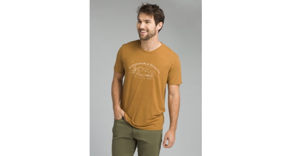 prAna Wayfree T-Shirt - Men's, Bronzed Heather, Medium, M13180491-BZHT-M