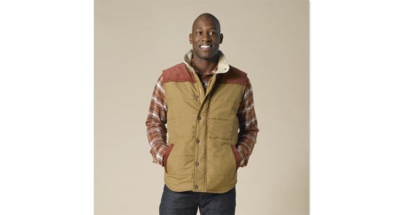 prAna Waylen Vest - Men's-Khaki-Large