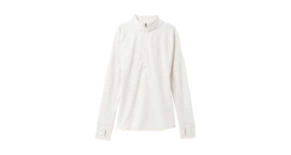 prAna Wensley 1/2 Zip Top - Women's, Medium, Snowflake, 1966721-101-M