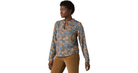 prAna Wild At Heart Top, Danish Blue Wildflower, Large, 1961381-401-L