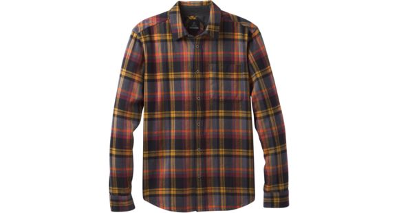 prAna Woodman Lightweight Flannel Shirt - Men's-Bronze-Medium
