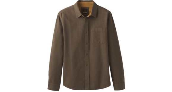 prAna Woodman Lightweight Flannel Shirt - Men's, Rich Brown, Large, M23170387-RIBR-L