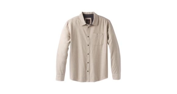 prAna Woodman Lightweight Long Sleeve Flannel Shirt - Men's, Dark Khaki, Large, M23170387-DKKH-L
