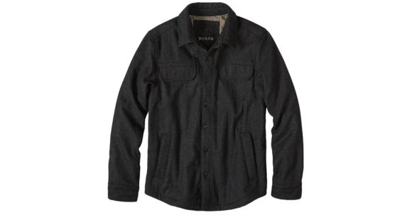 prAna Wooley Jacket - Men's-Black Heather-Large