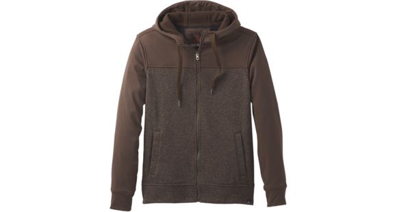 prAna Zion Full Zip Hoodie - Men's-Coffee Bean-Small
