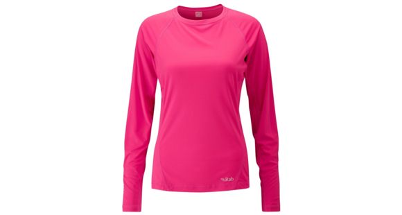 Demo, Rab Aeon Long Sleeve Tee - Women's-Dragonfruit-Medium-12