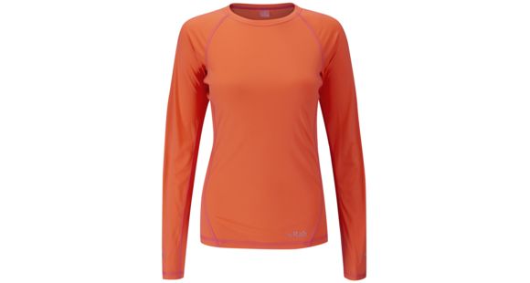 Rab Aeon Long Sleeve Tee - Women's-Tangerine-Large