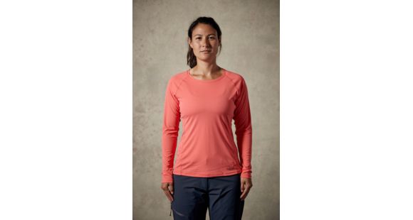SHEDRab Aerial LS Tee wmns, Coral, UK12/ US M, QBU-44-CL-12-DEMO