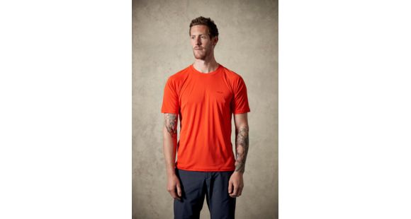 Rab Aerial Short Sleeve Tee - Men's, Horizon, XX-Large, QBU-43-HO-XXL