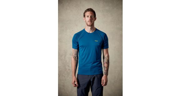 Rab Aerial Short Sleeve Tee - Men's, Ink, XX-Large, QBU-43-IK-XXL