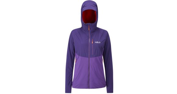 Rab Alpha Direct Jacket - Women's, Nightshade/ Juniper/ Horizon, Large, QIO-11-NI-14