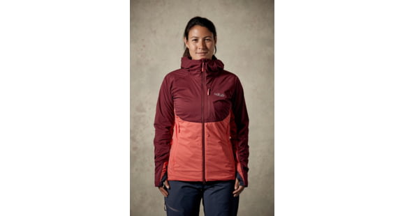 Rab Alpha Direct Jacket - Women's, Maple/ Passata/ Rococco, Extra Small, QIO-11-MP-08