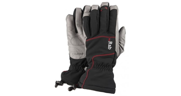Rab Baltoro Softshell Glove - Women's, Black, Small, QAH-31-BL-S