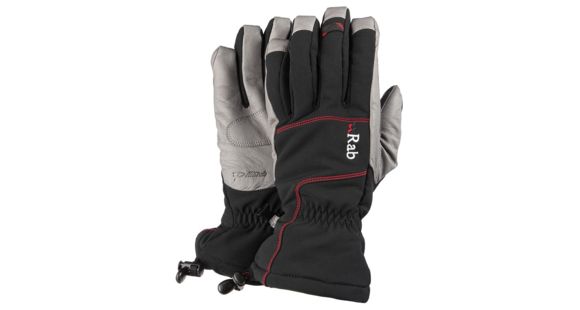 Rab Baltoro Softshell Glove - Women's, Black, Medium, QAH-31-BL-M