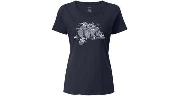 Rab Banff 2019 Tee T-Shirt - Women's, Beluga, Small, QXX-04-BE-10