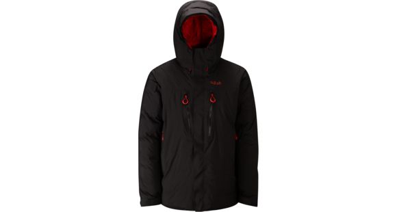 Rab Batura ll Jacket - Men's, Black/ Horizon, Large, QDN-61-BL-L
