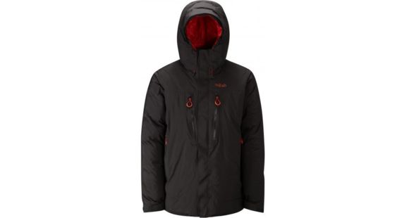 Rab Batura ll Jacket - Men's, Black/ Horizon, Extra Small, QDN-61-BL-XS