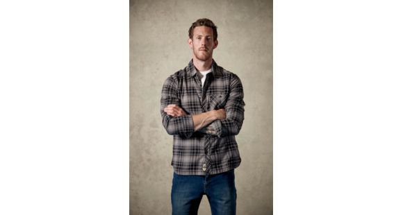 Rab Border Shirt - Men's, Granite/Black, 2XL, QCA-74-GB-XXL