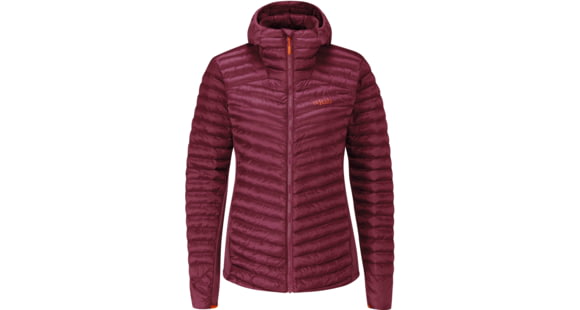 Rab Cirrus Flex 2.0 Hoody - Women's, Deep Heather, Small, QIO-69-HD-10
