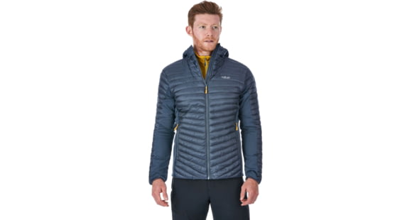 Rab Cirrus Flex Hoodie - Men's, Steel/Steel/Steel, 2XL, QIO-33-ST-XXL