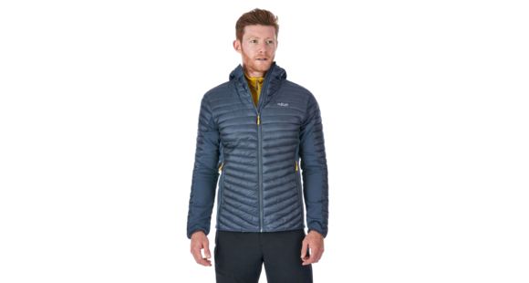 Rab Cirrus Flex Hoody - Men's, Steel/Steel/Steel, Medium, QIO-33-ST-M