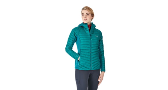 Rab Cirrus Flex Hoody - Women's, Atlantis, Size 08, QIO-34-AT-08
