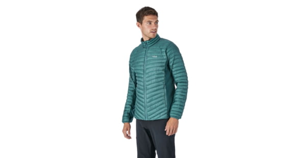 Rab Cirrus Flex Jacket - Men's, Bright Arctic/Pine, Small, QIO-23-BA-S