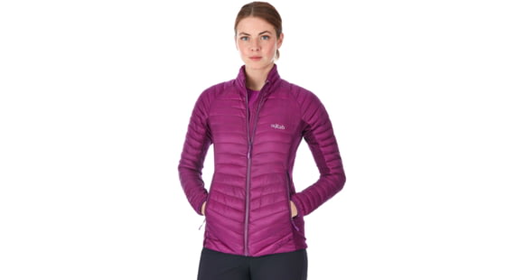 Rab Cirrus Flex Jacket - Women's, Berry/Berry/Berry, 14, QIO-24-BY-14