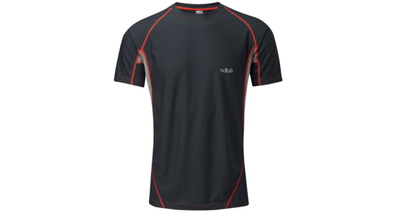 Rab Confluent Short Sleeve Tee - Men's-Ebony-Medium
