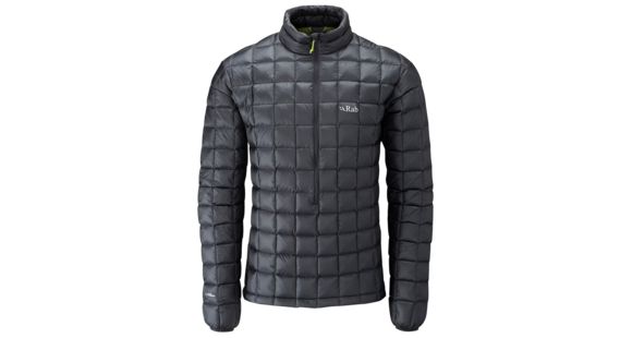 Rab Continuum Pull-On Jacket - Men's-Ebony/Chartreuse-XX-Large