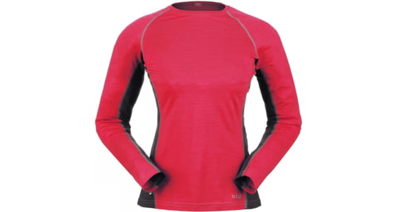 Rab Demo, MeCo 120 Long Sleeve Tee, Dragonfruit, 12/Medium, QBT-12-DF-12-DEMO