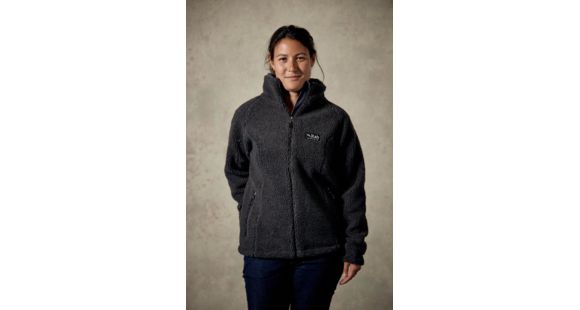 Rab Double Pile Jacket - Women's, Grit, 16, QFC-21-GT-16