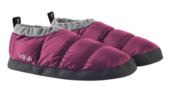 Rab Down Slipper - Unisex, Berry, Medium, QAH-82-BY-M